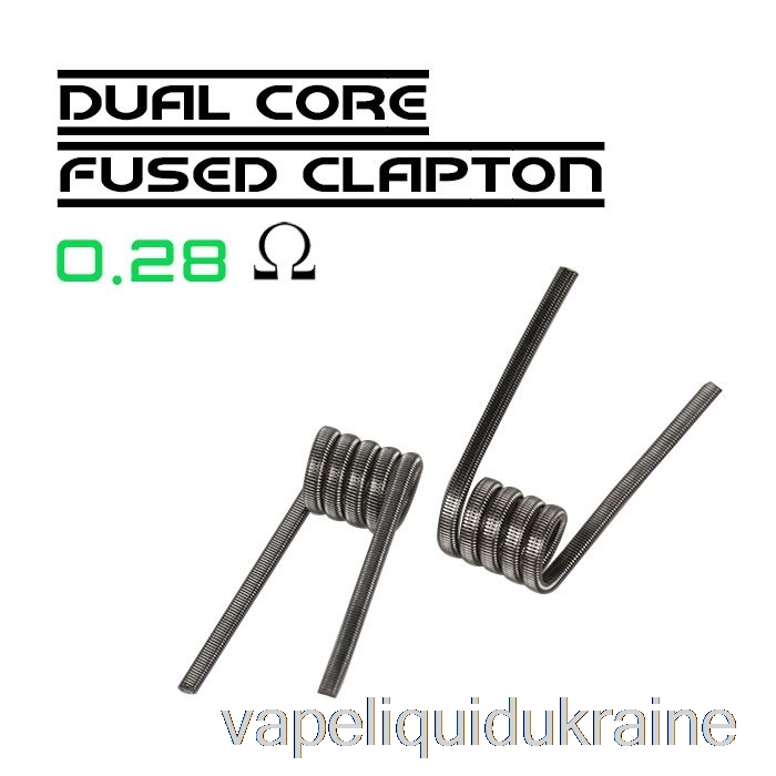 Vape Ukraine Wotofo Comp Wire - Prebuilt Coils 0.28ohm Dual Core Fused Clapton - Pack of 10